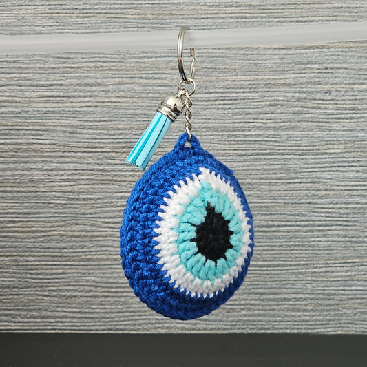 Guardian Eye Crochet Keychain