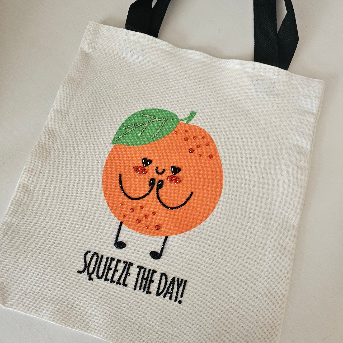 Squeeze the Day Bedazzled Reusable Bag