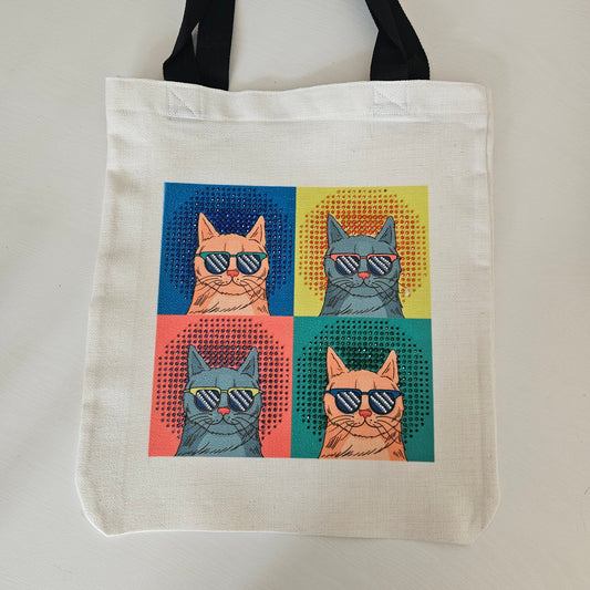 Retro Cat Reusable Bag