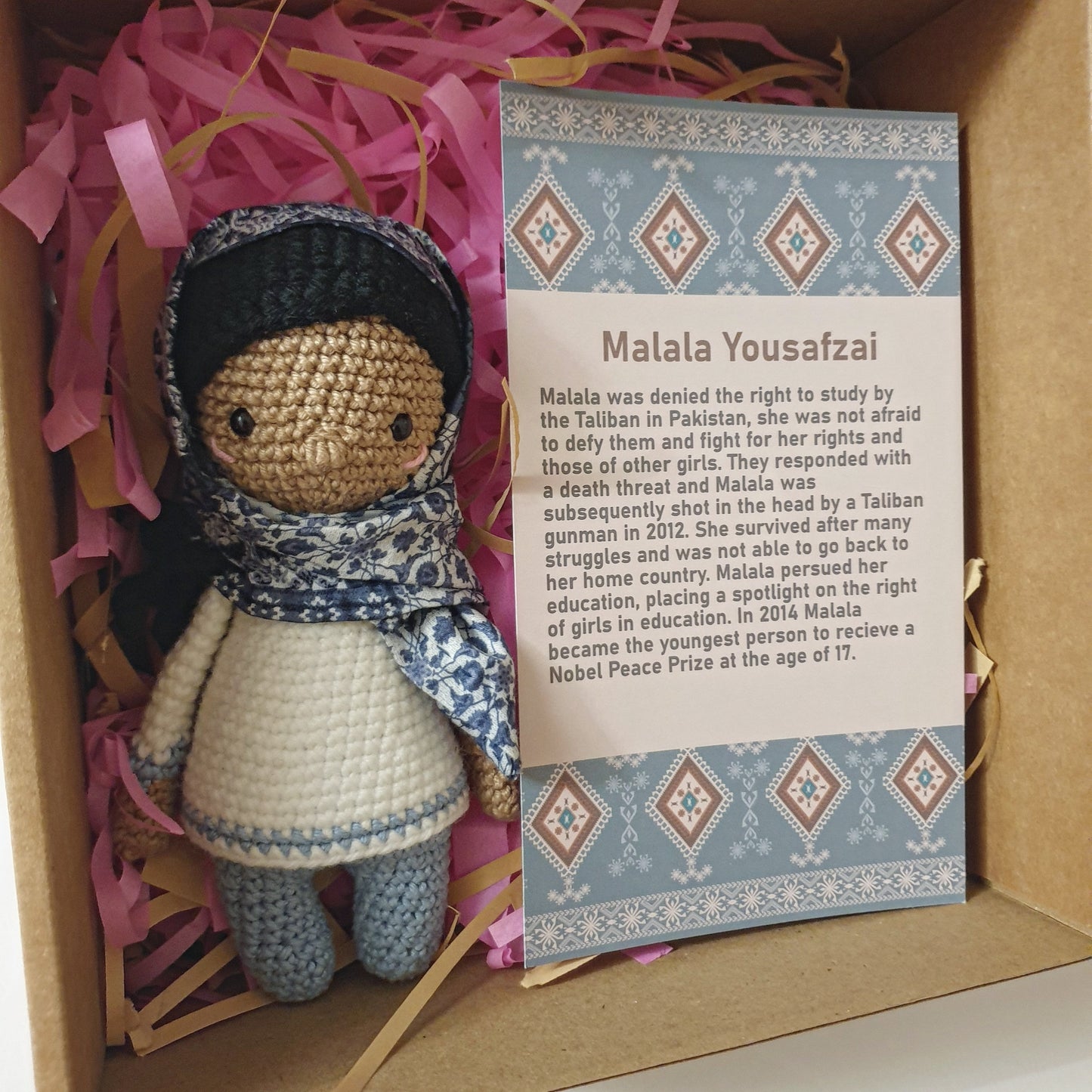 Malala - The Voice of Change Crochet Doll